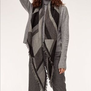 Aritzia Wilfred striped triangle scarf